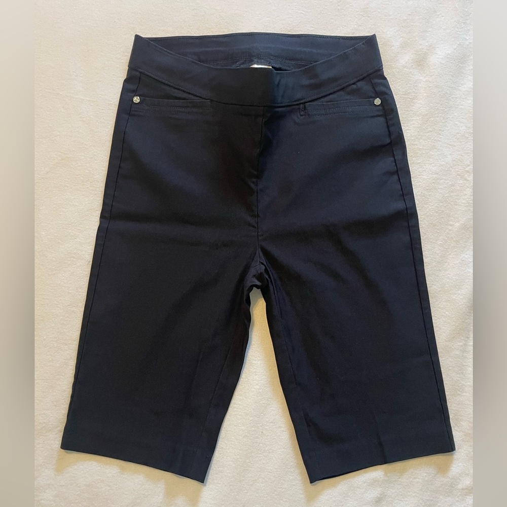 Rafaella Women's Black Bermuda Shorts